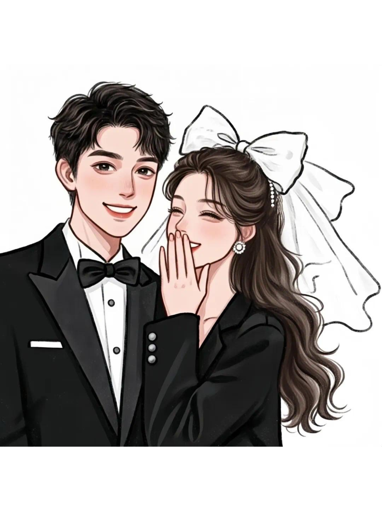 被问爆的漫画婚纱照 美到想拿来当头像 家人们谁懂啊!