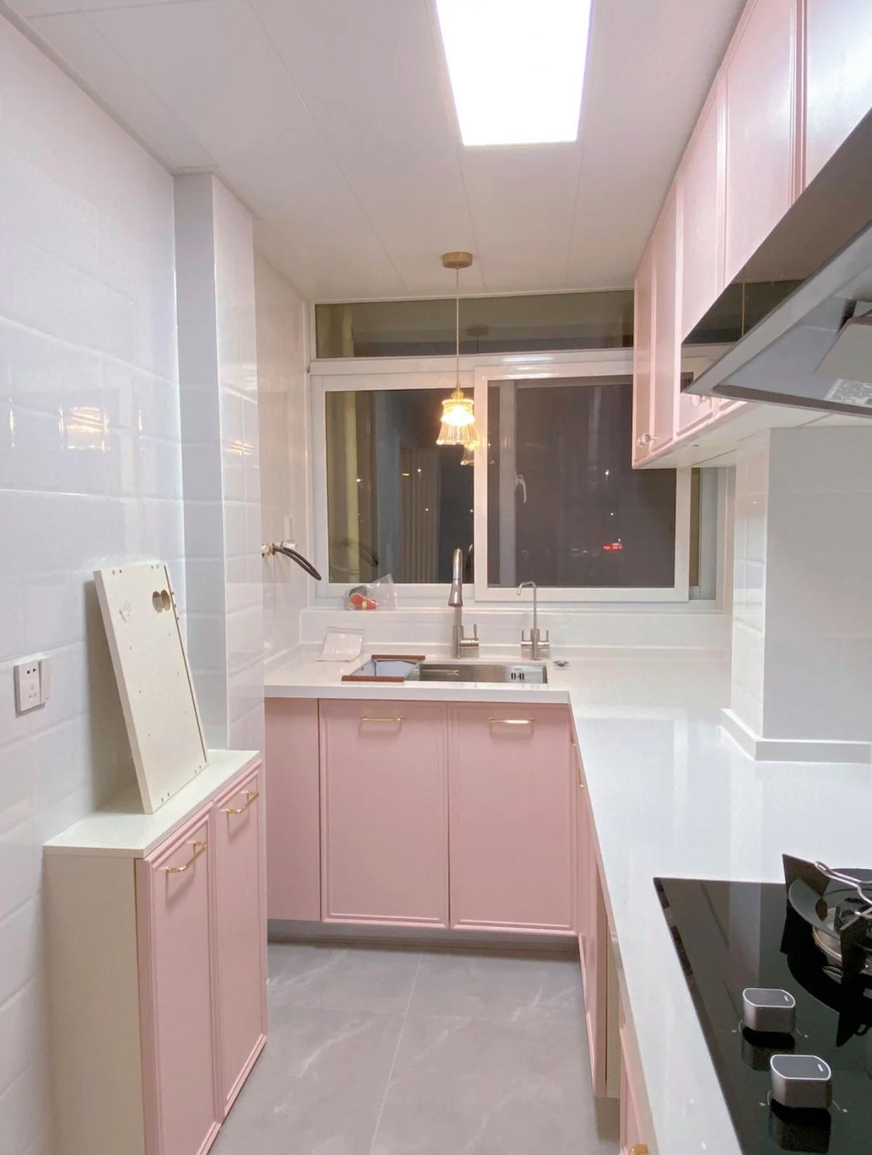 我发现了河南一位女主的厨房和卫生间装修,简直美到cry啊!