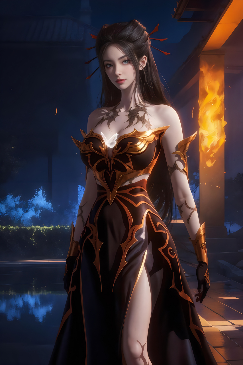 国漫女神ai超高清手机壁纸:国漫第一女神焰灵姬,今天一次看个够!