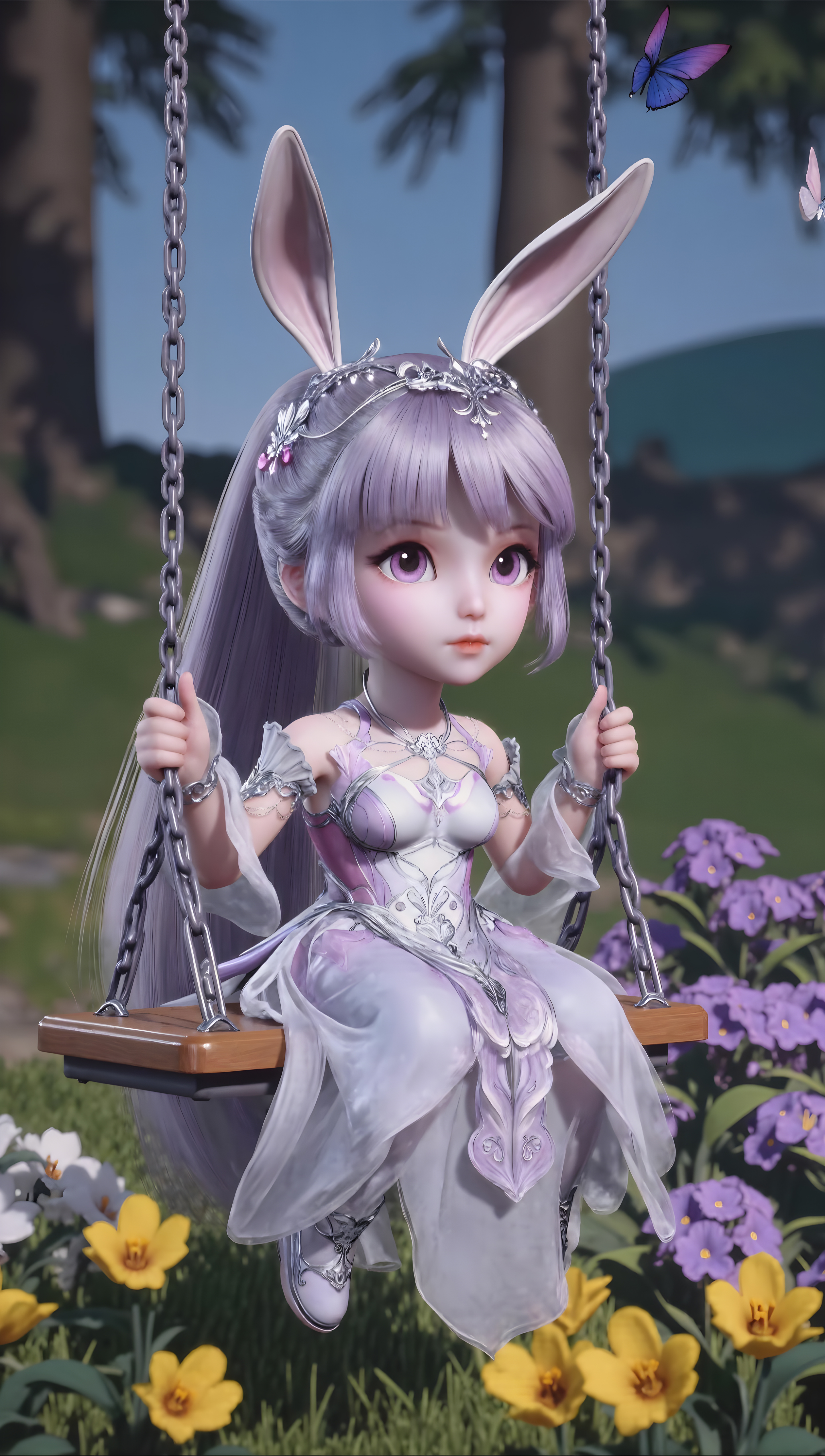 国漫女神小舞q版手机壁纸:你我皆唐门,生在绝世中!