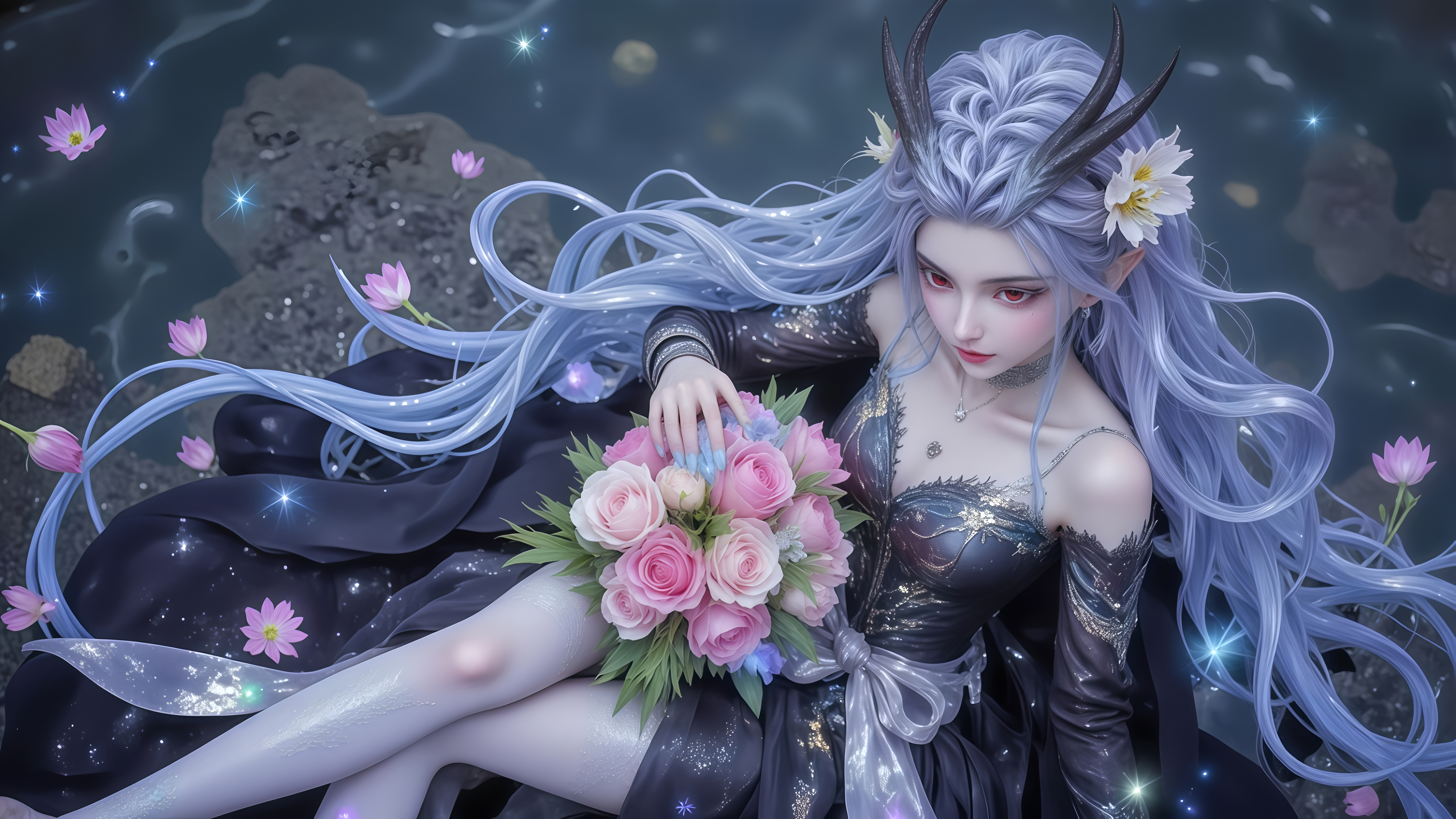 《哪吒之魔童闹海》敖闰电脑壁纸:妩媚,妖娆,优雅!