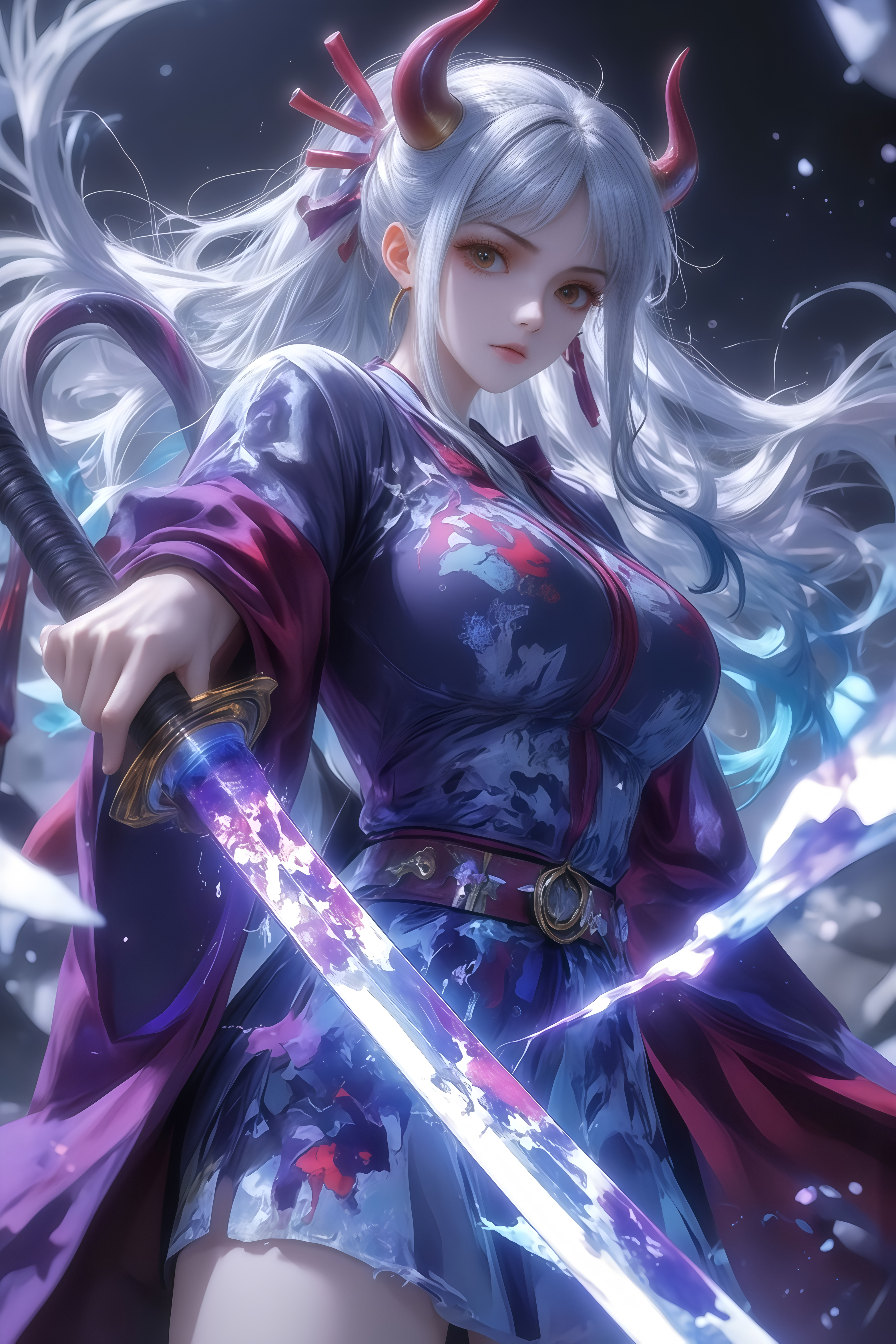 《航海王》动漫女神ai壁纸第二期:将来一定要出海,随心所欲地活着!