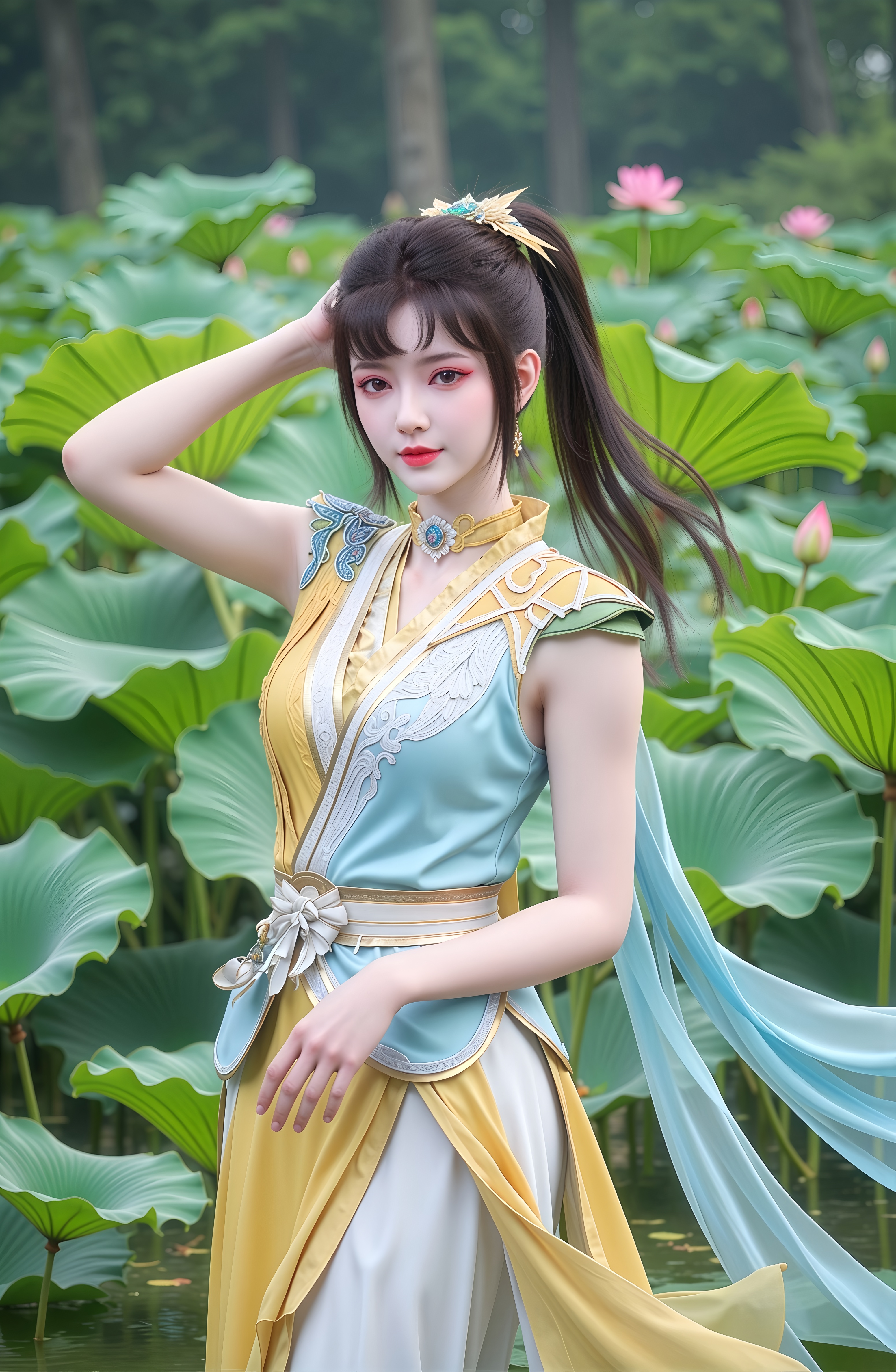 国漫女神|《少年歌行》司空千落ai美图,"枪仙之女"的江湖侠气!