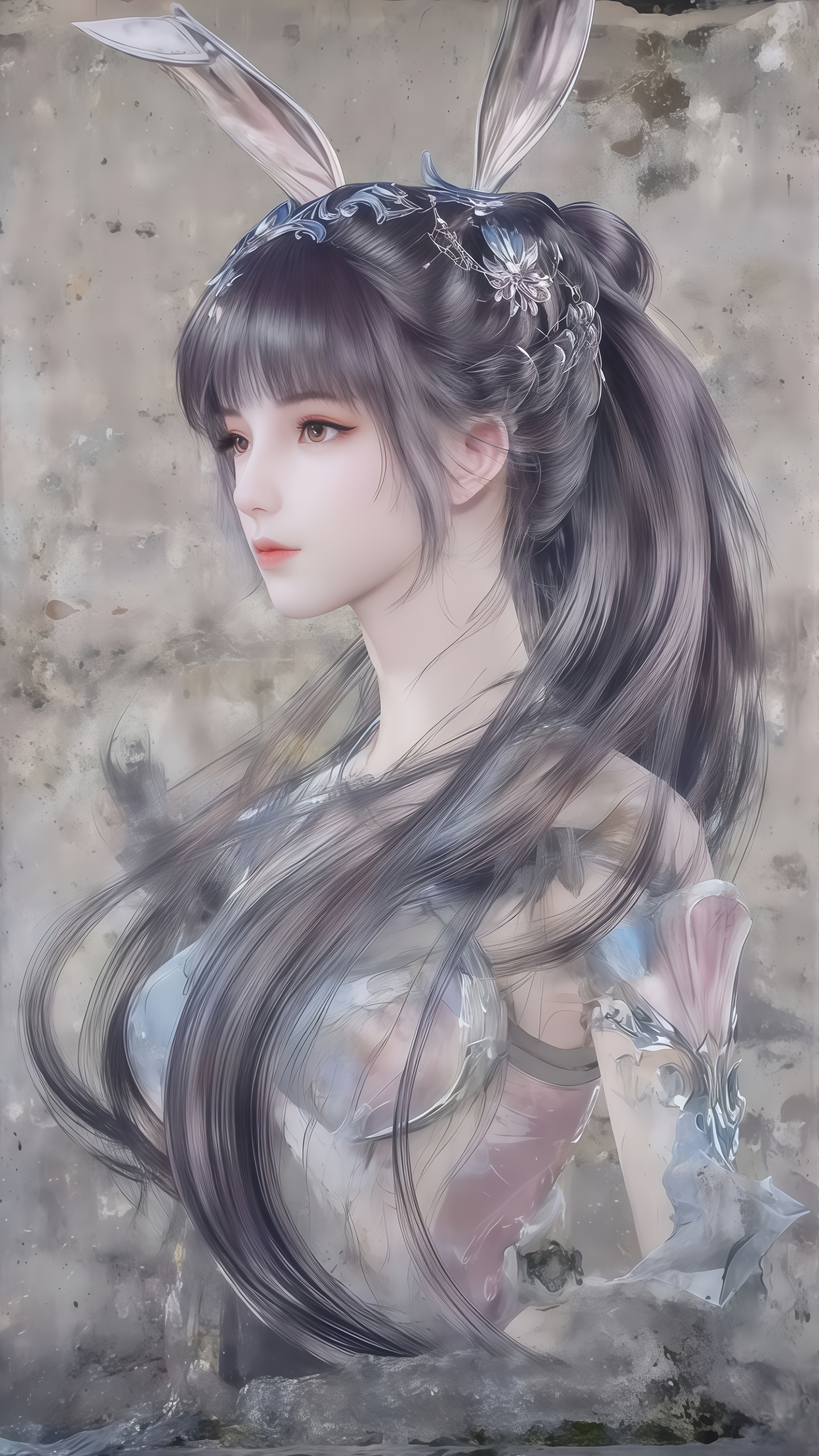 「国漫女神」斗罗大陆小舞壁纸:其实我是一只垂耳兔,超可爱那种!