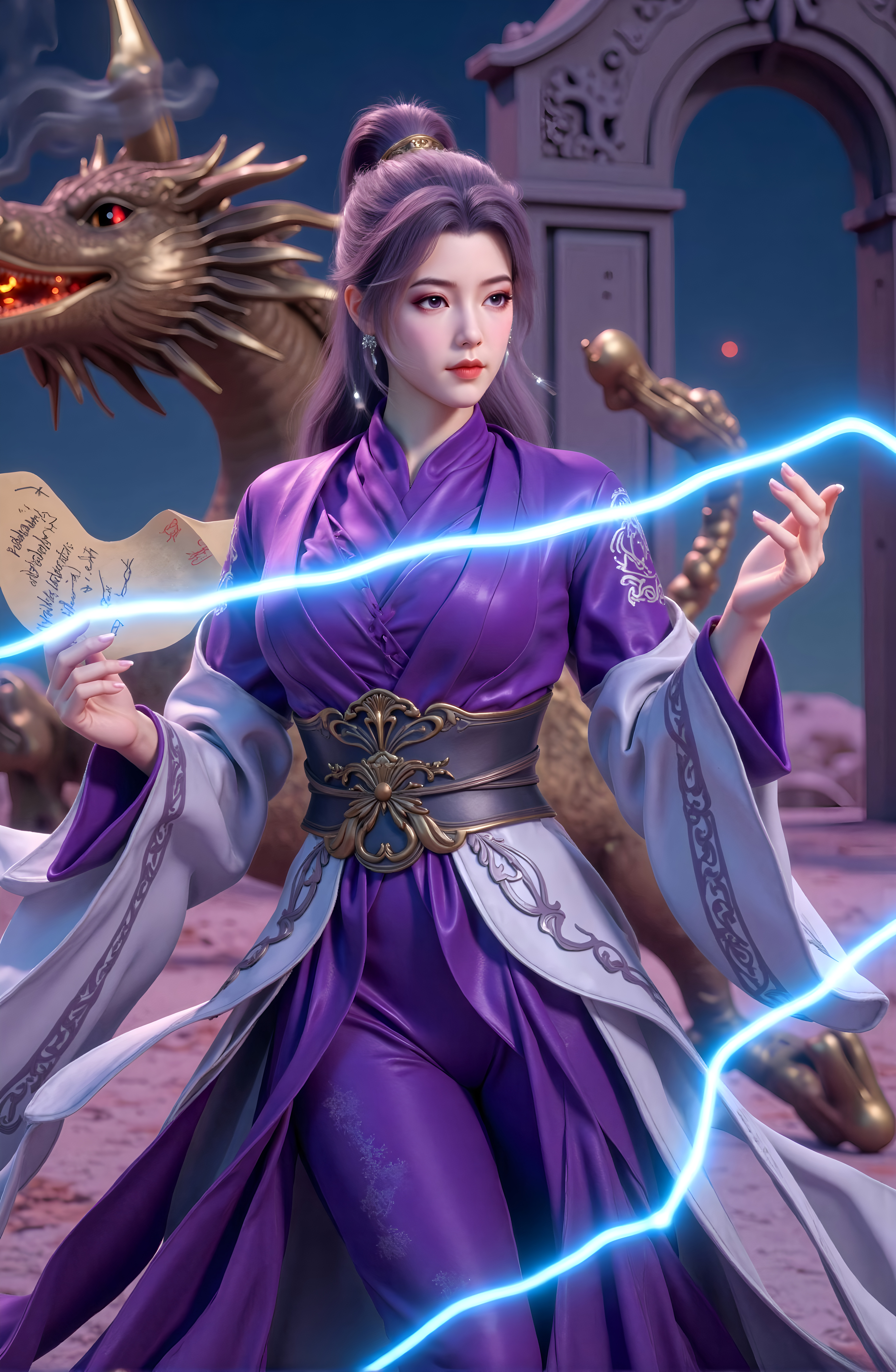 师兄啊师兄·云霄仙子4k超清壁纸:应是天仙狂醉,乱把白云