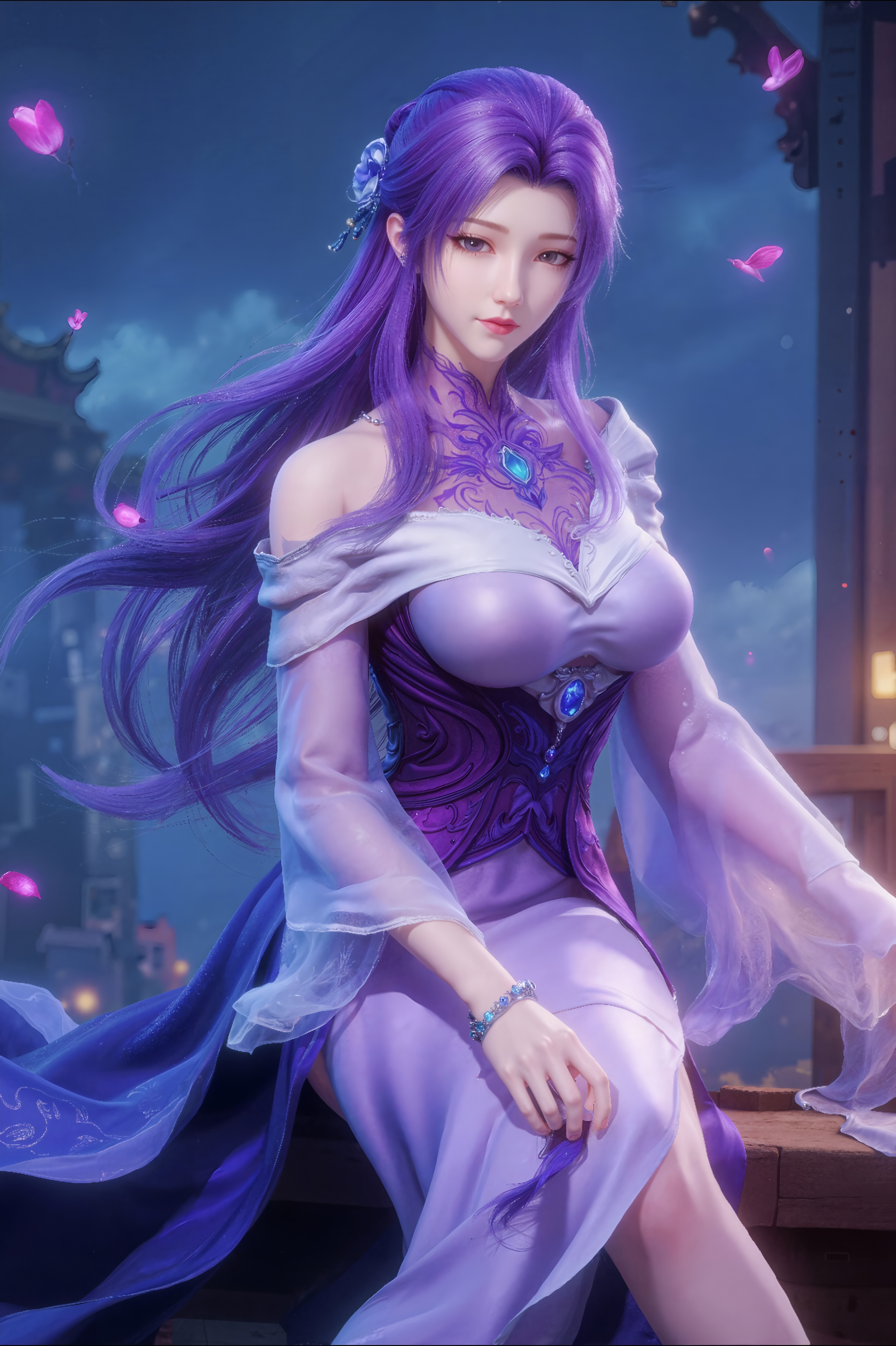 天行九歌动漫壁纸:紫兰轩之主紫女,我的陷阱,验证你的愚蠢!