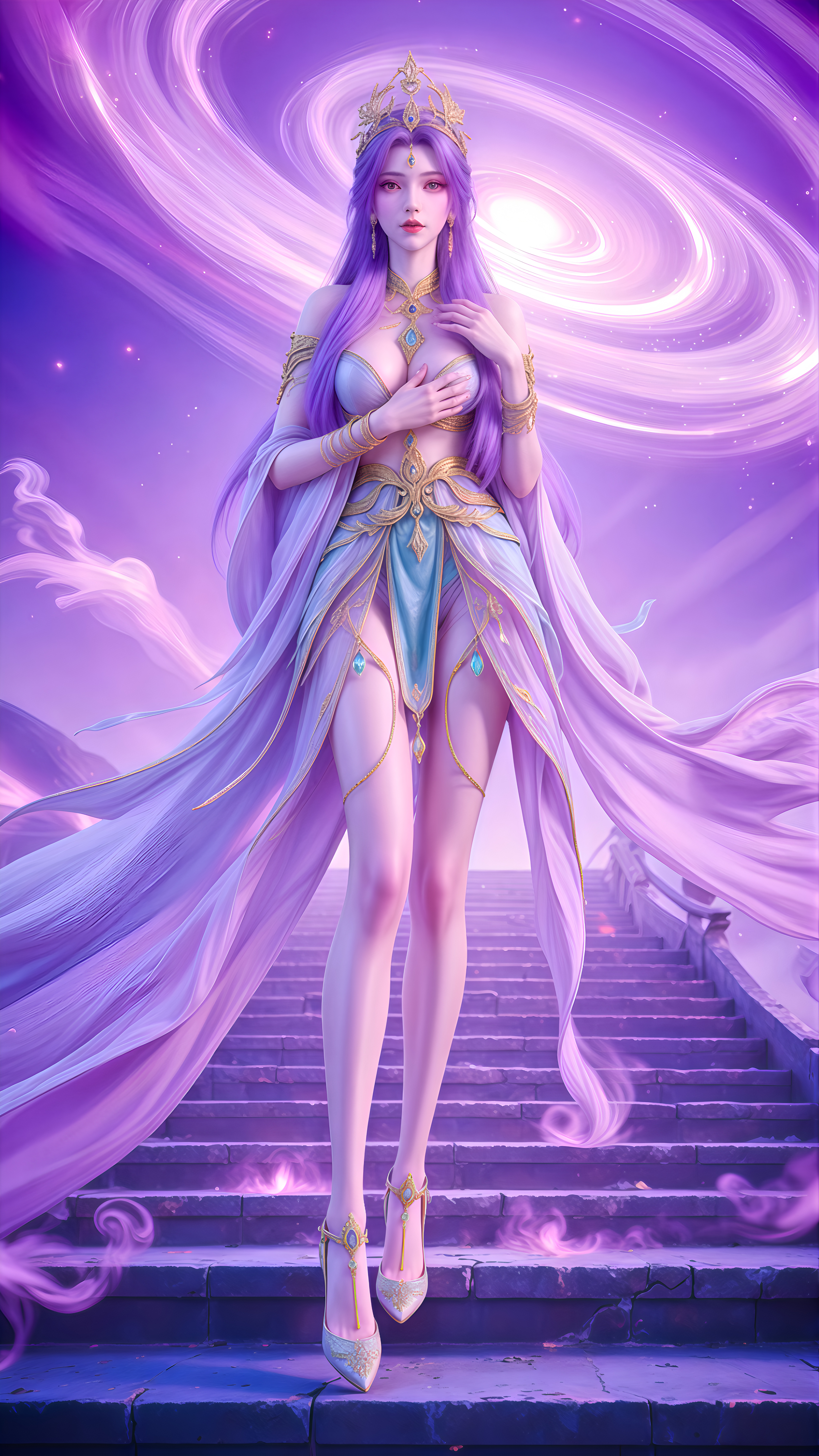 《完美世界》仙胎女子壁纸:上古仙女,一直隐藏在天地胚胎