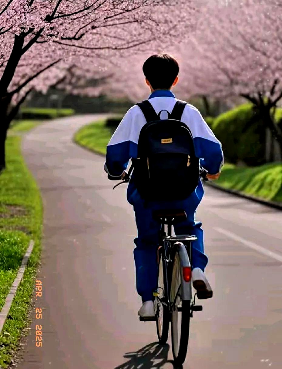 老师三天两头找我, 说他又在课堂上睡觉穿校服男生背影图片校服赡年