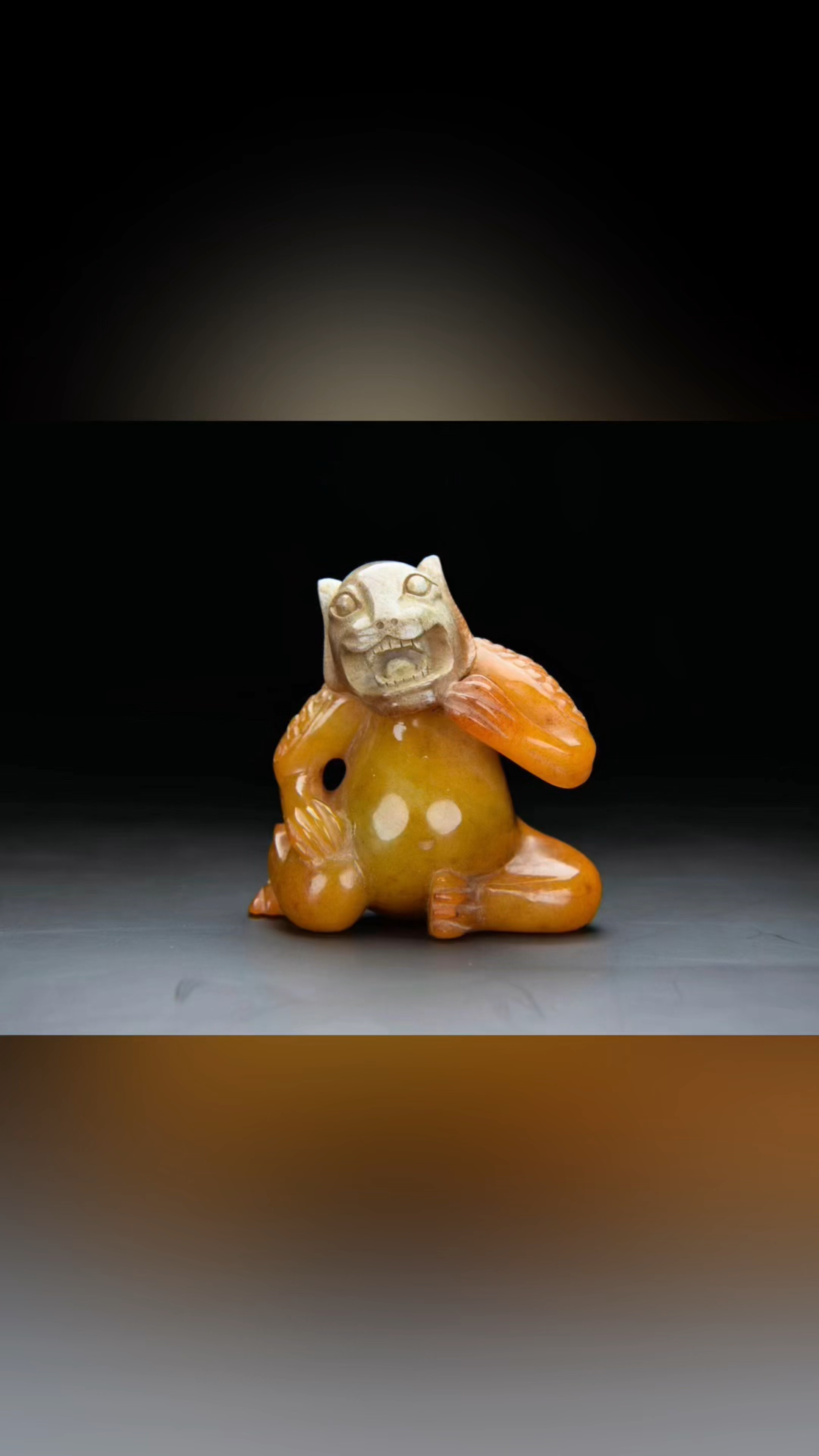 古玉老玉和田玉 黄玉 玉熊