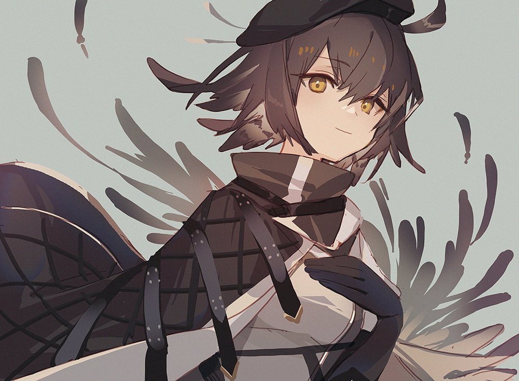 明日方舟# 我的翎羽宝贝,我现在还记得当年还只有三星队的我,开局全