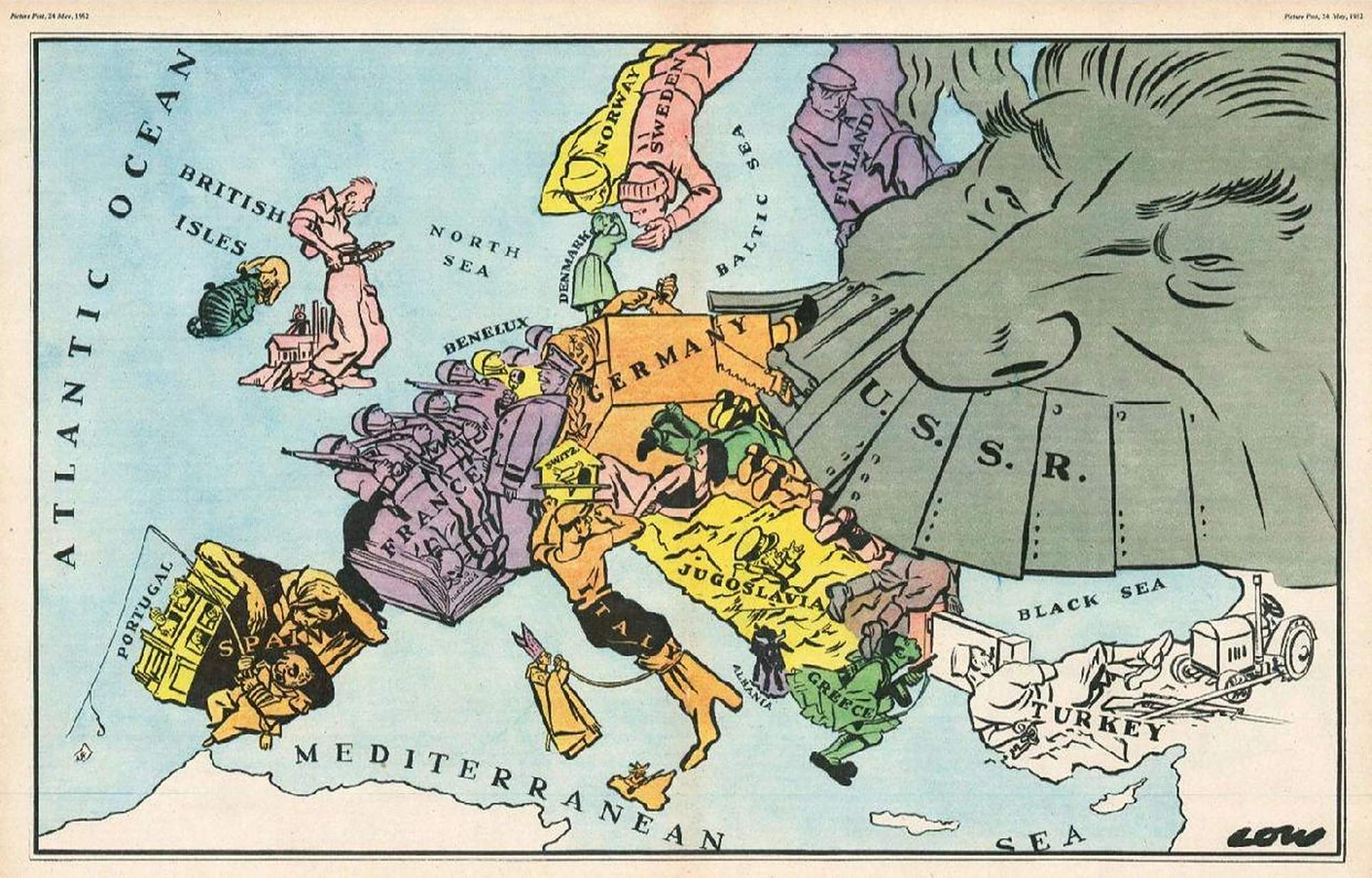 1952年·欧洲时局图