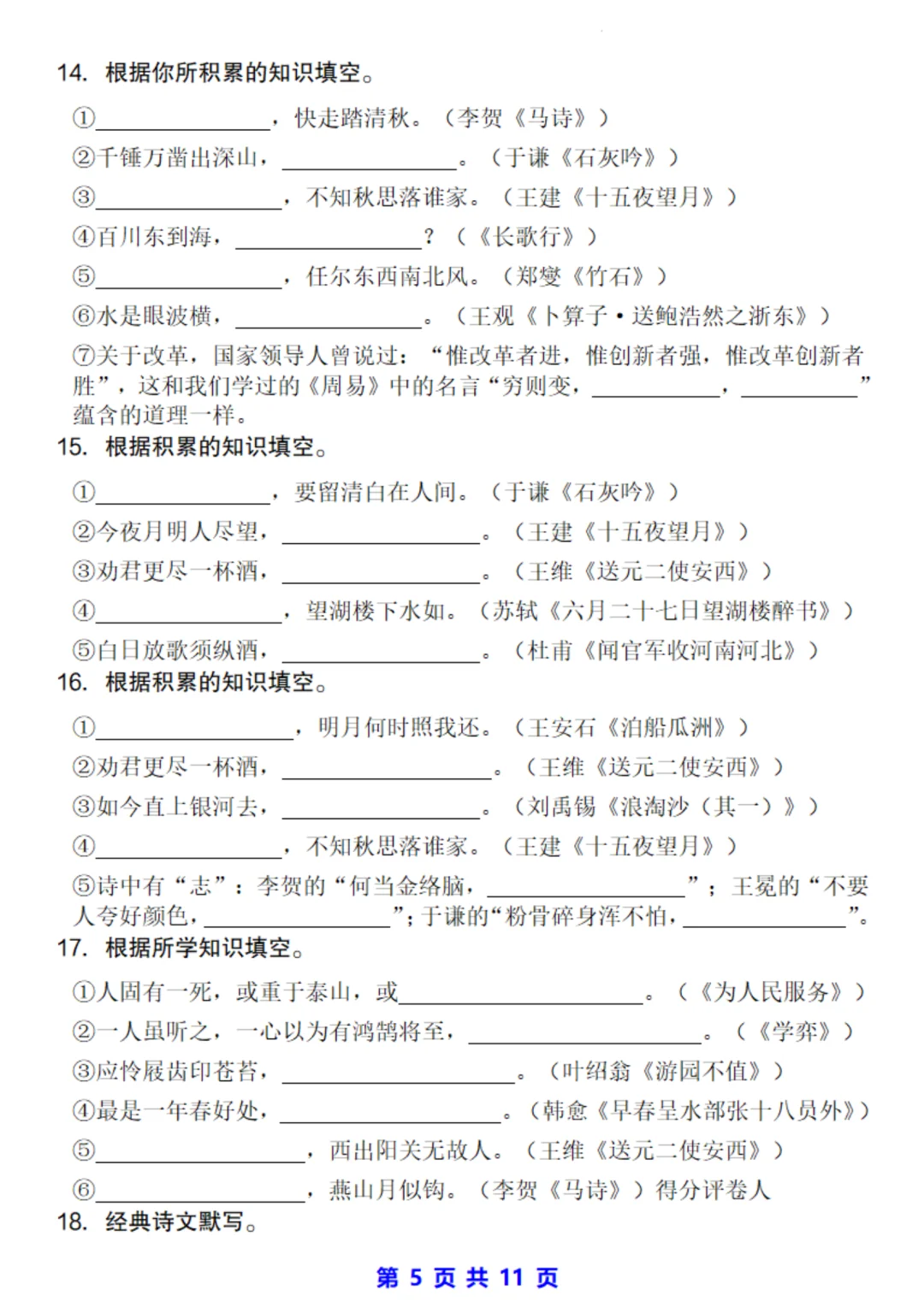 小升初古诗文教辅（《默写大全》）的简单介绍