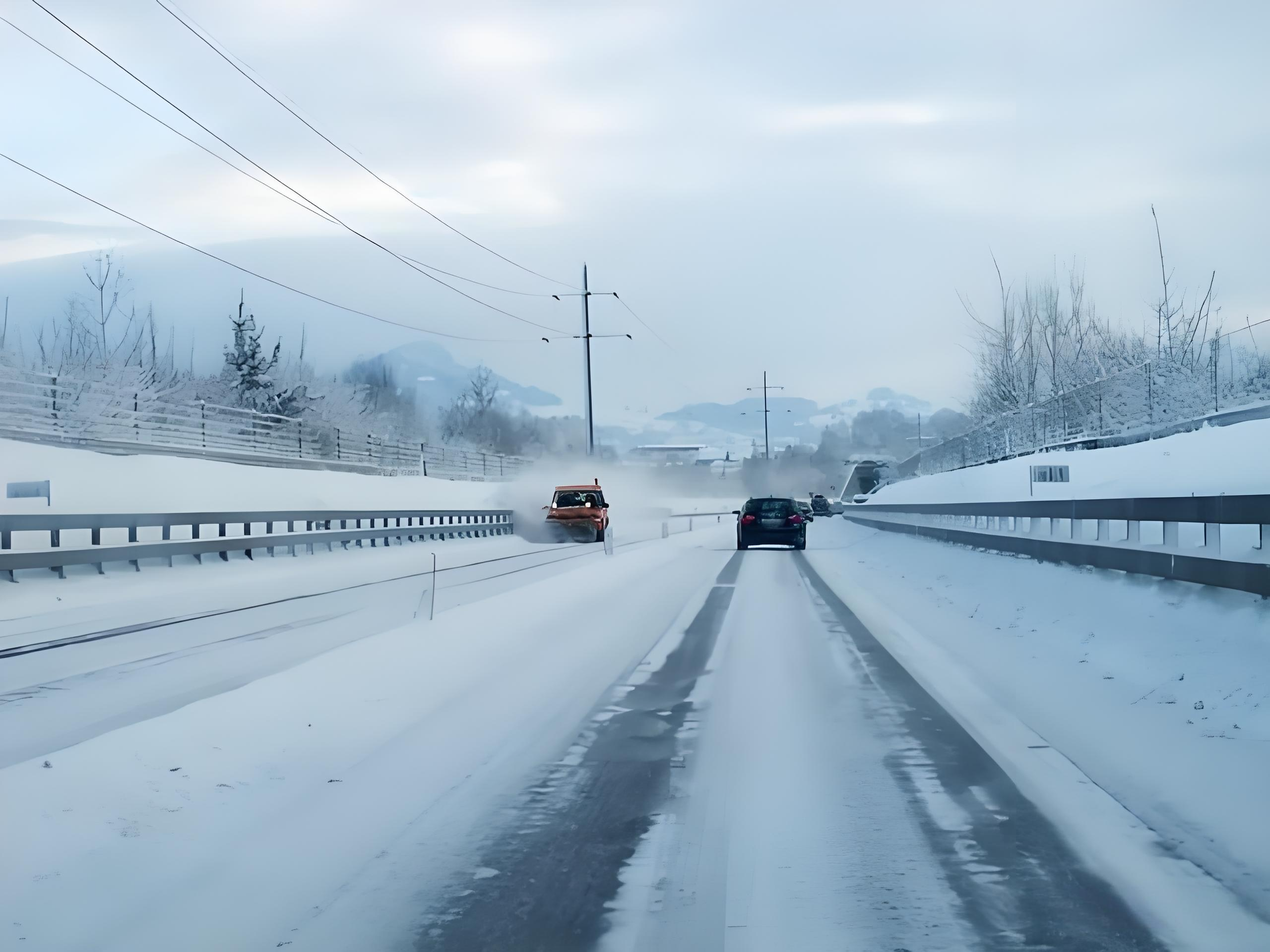 大雪天妻子把我们丢在了高速公路上