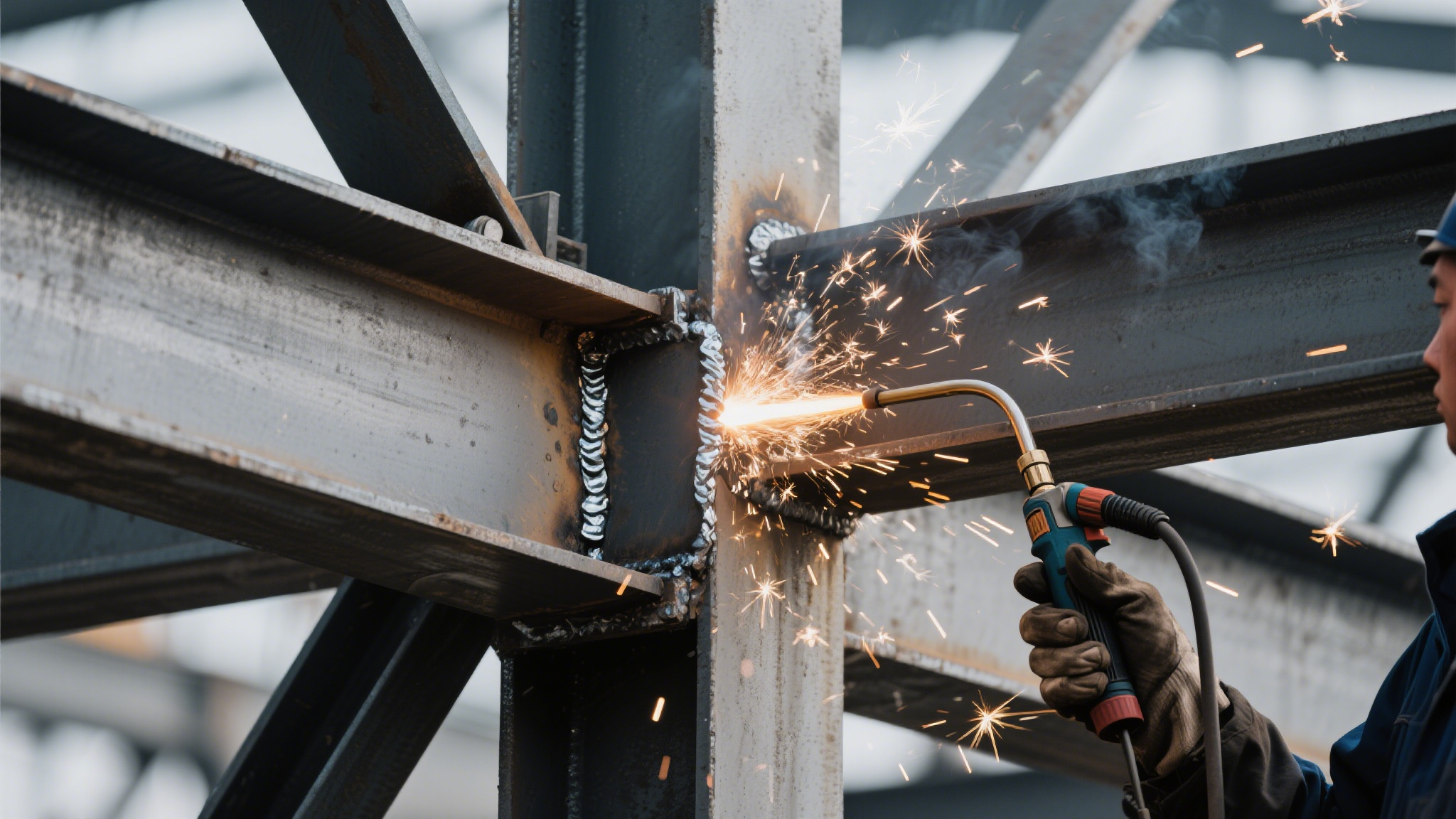 重型钢柱梁接头焊接顺序禁忌解析:对称施焊控制残余应力与变形