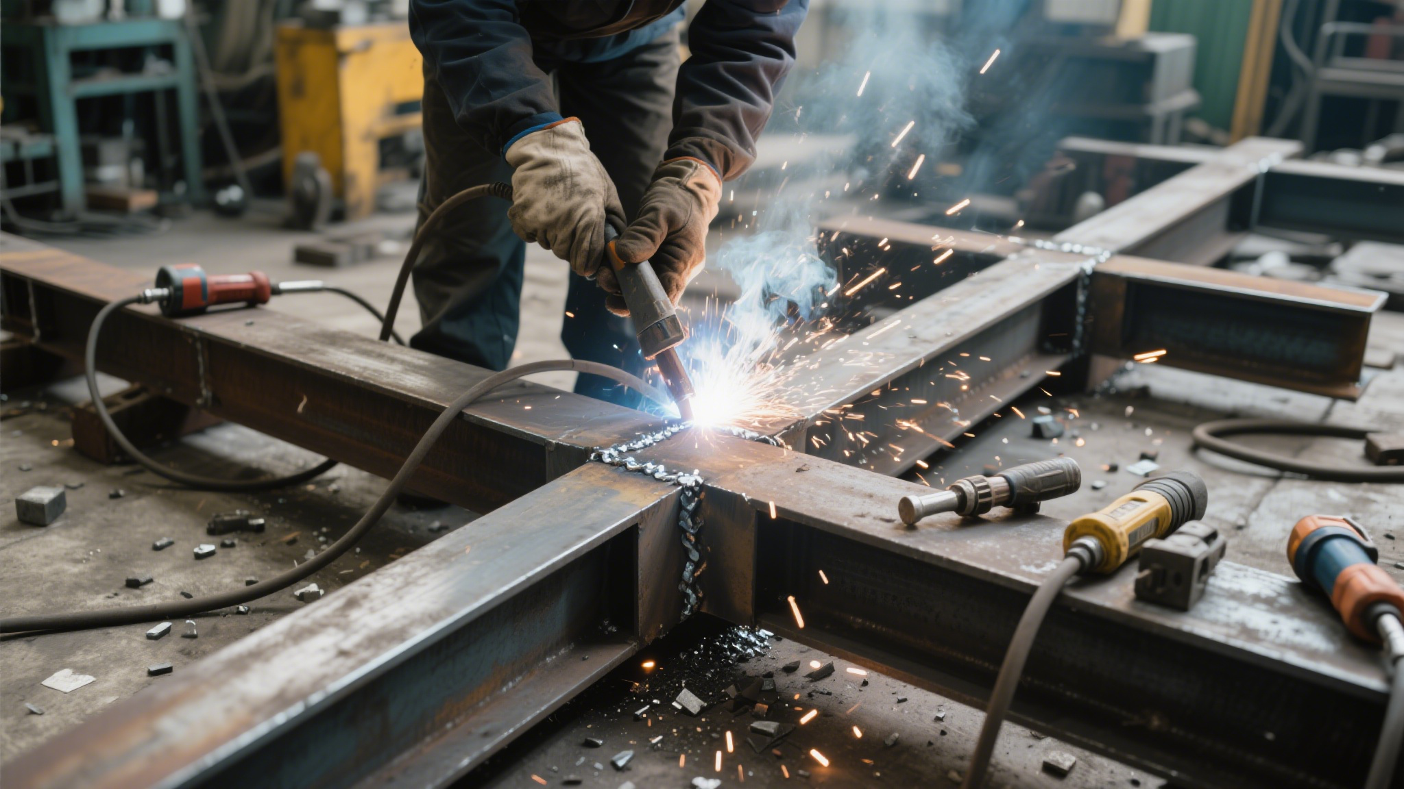 钢结构交叉焊缝焊接顺序禁忌解析:应力控制与工艺优化