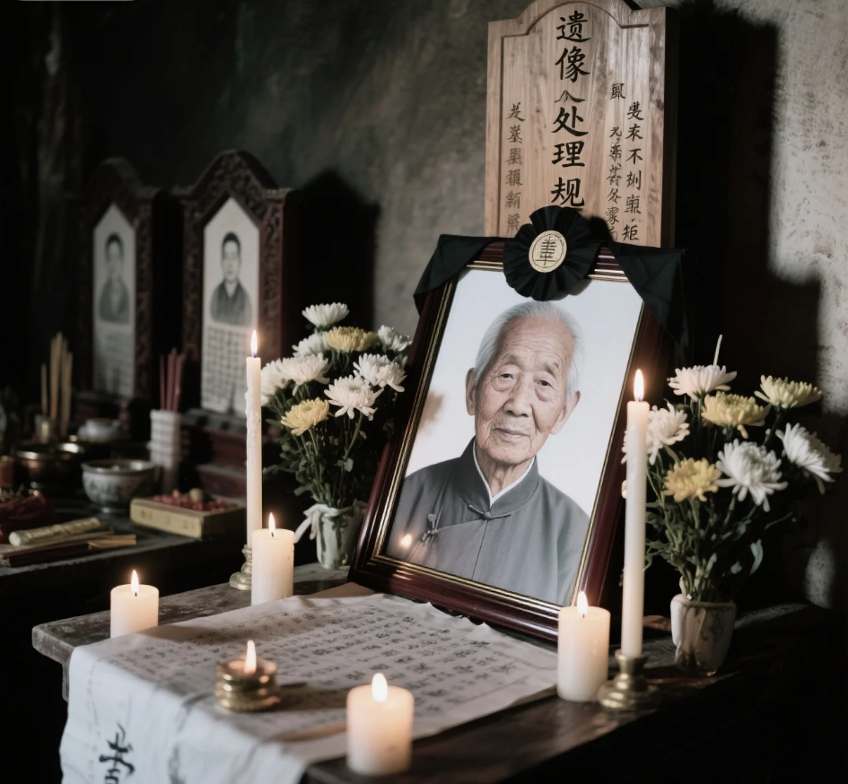 老人遗像别乱烧也别乱放!