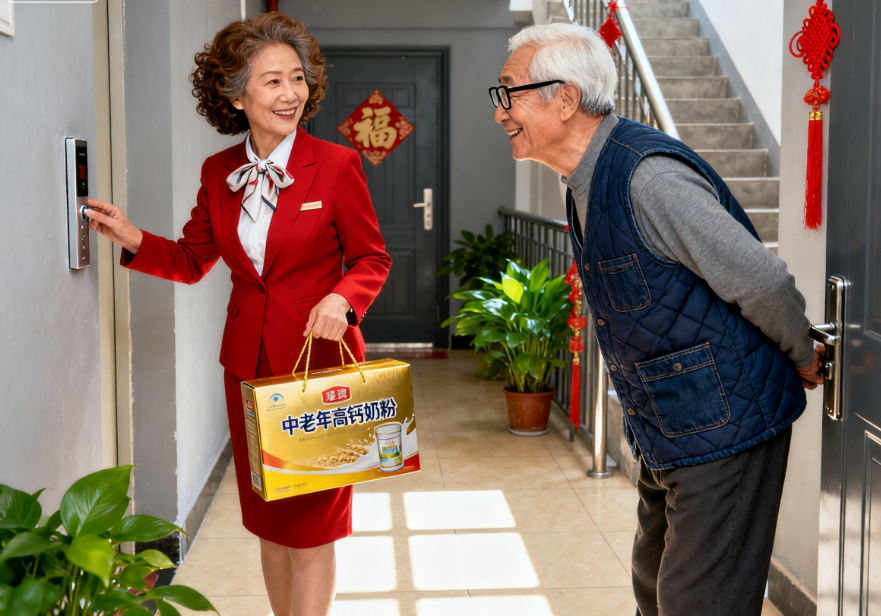 经常有推销的来敲邻居老两口的门推销各种保健品,我看不过就举报给