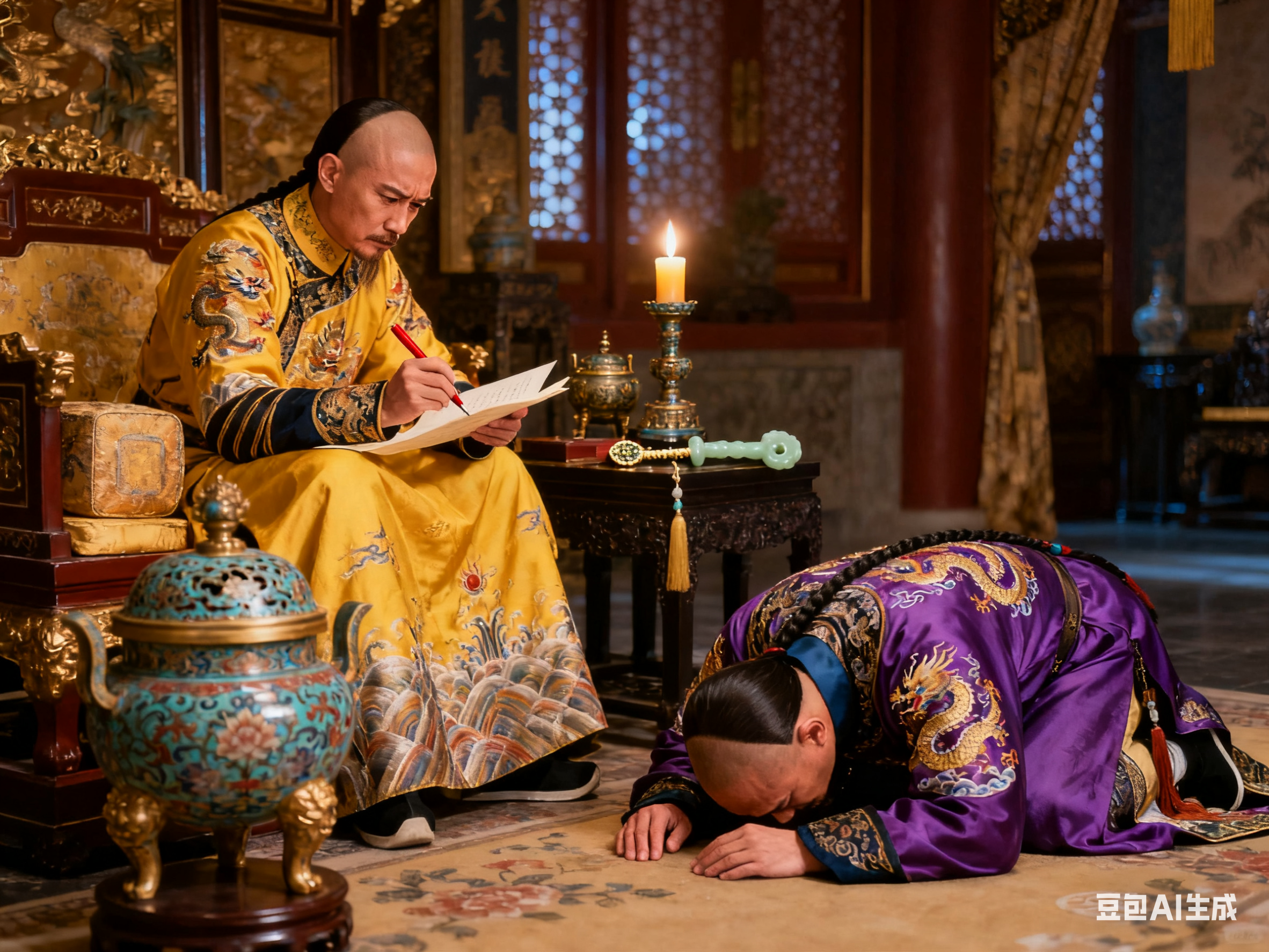 雍正抄隆科多的家,却发现一个暗格,里面有一张当票,雍正看了后沉默了