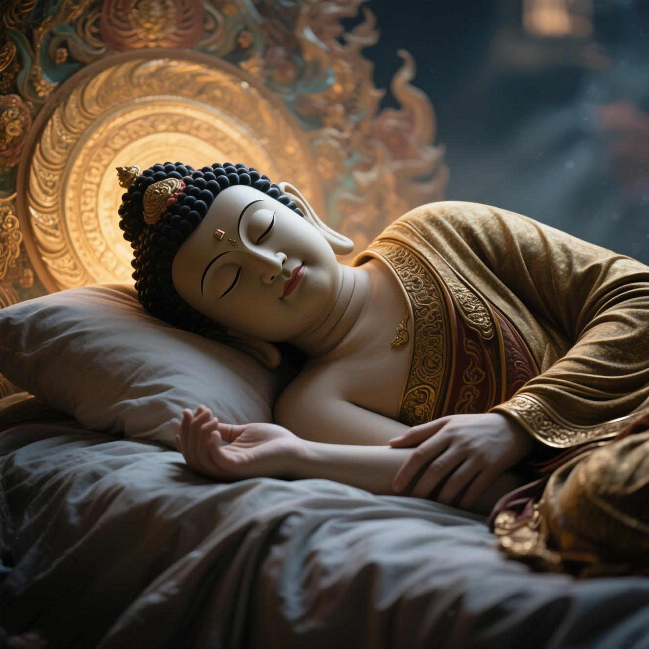 药师如来揭秘:这个睡姿能化解病痛?竟然与我们的前世紧密相连