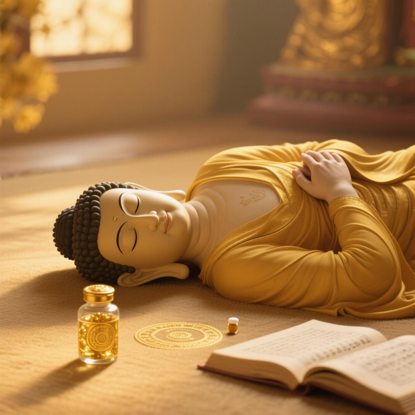 药师如来揭秘:这个睡姿能化解病痛?竟然与我们的前世紧密相连