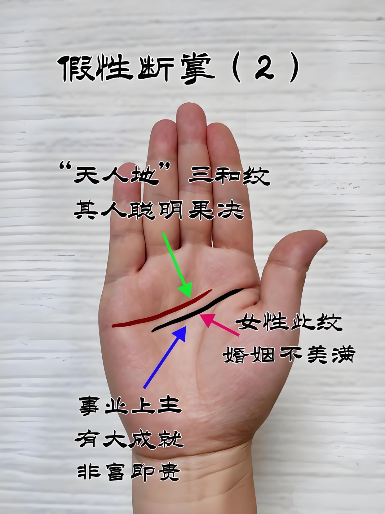《玄机掌纹图》:这种手相的人命中注定晚年享福,快看看你有没有