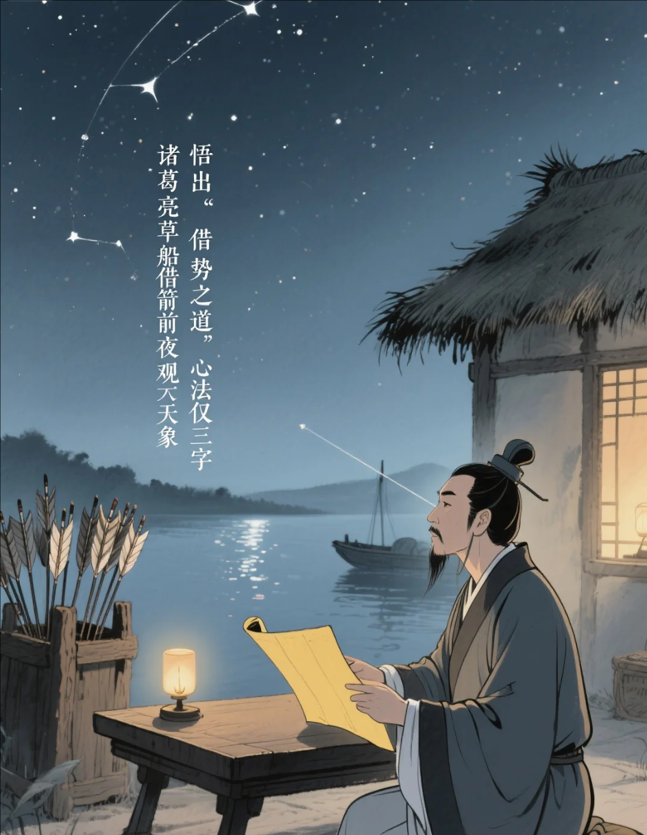 诸葛亮草船借箭前夜观天象,悟出"借势之道"心法仅三字,百试不爽
