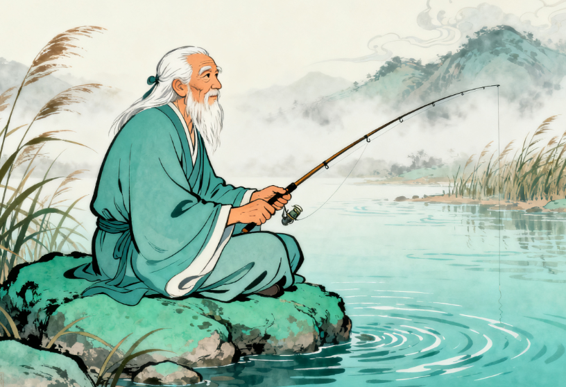 封神榜:姜太公为何要在渭水边直钩钓鱼?他等的"愿者"究竟是谁?