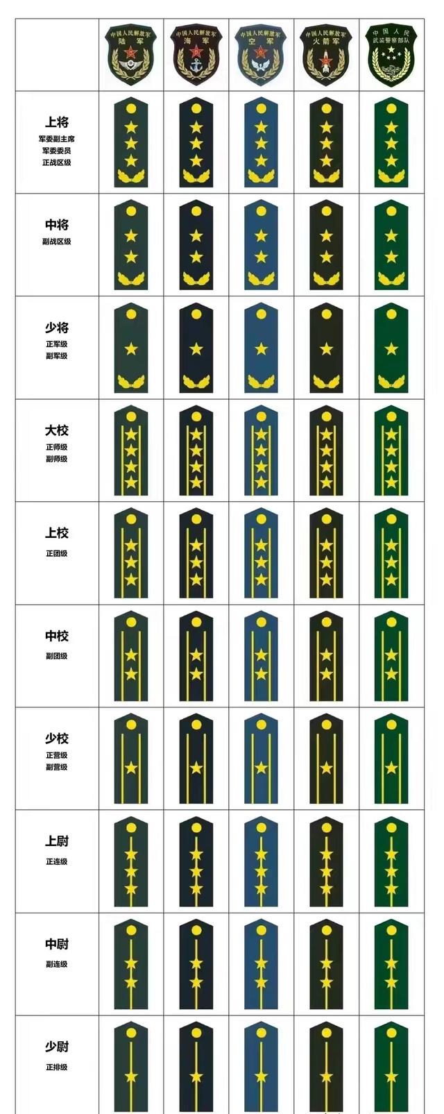 怎么看军衔图片