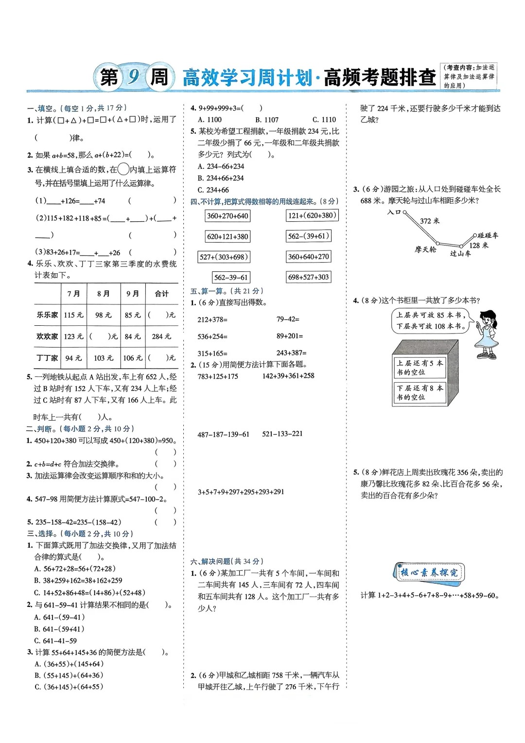 关于苏教版3-4年级数学！专项突破，考点明确的信息
