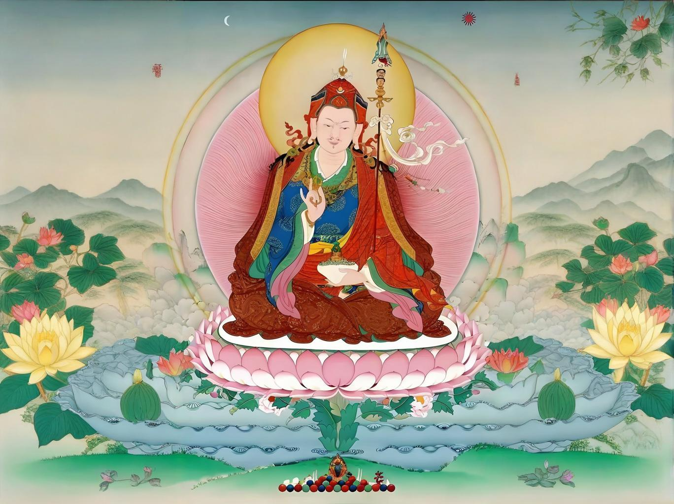 超度的莲花-佛教中的十种颜色的莲花