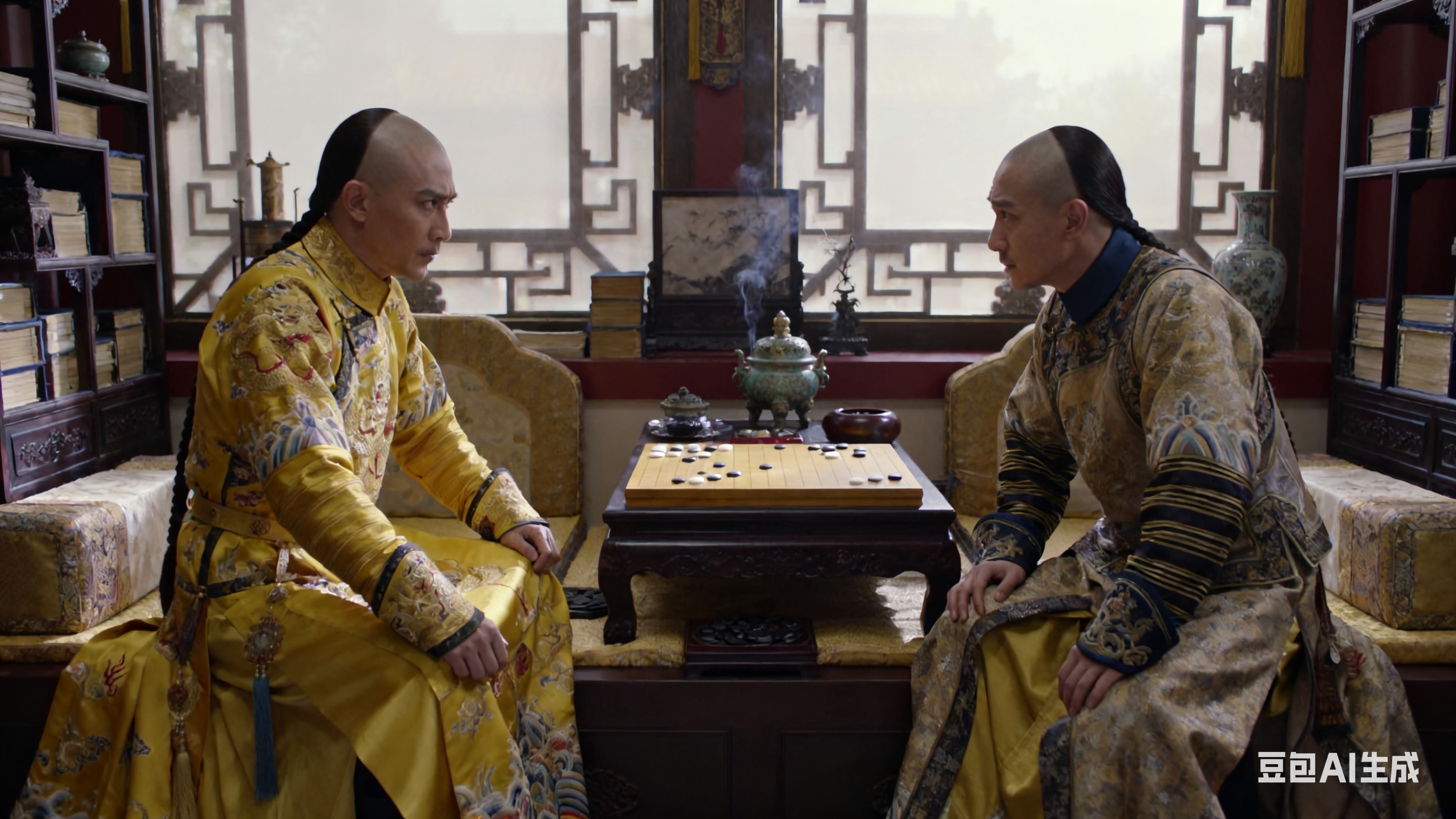 雍正与隆科多对弈,隆科多故意走错一步,输了棋,雍正却说:舅舅,你这步