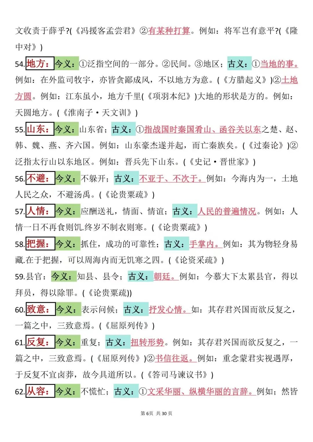 高中语文考点(高中语文考点思维导图)  第1张
