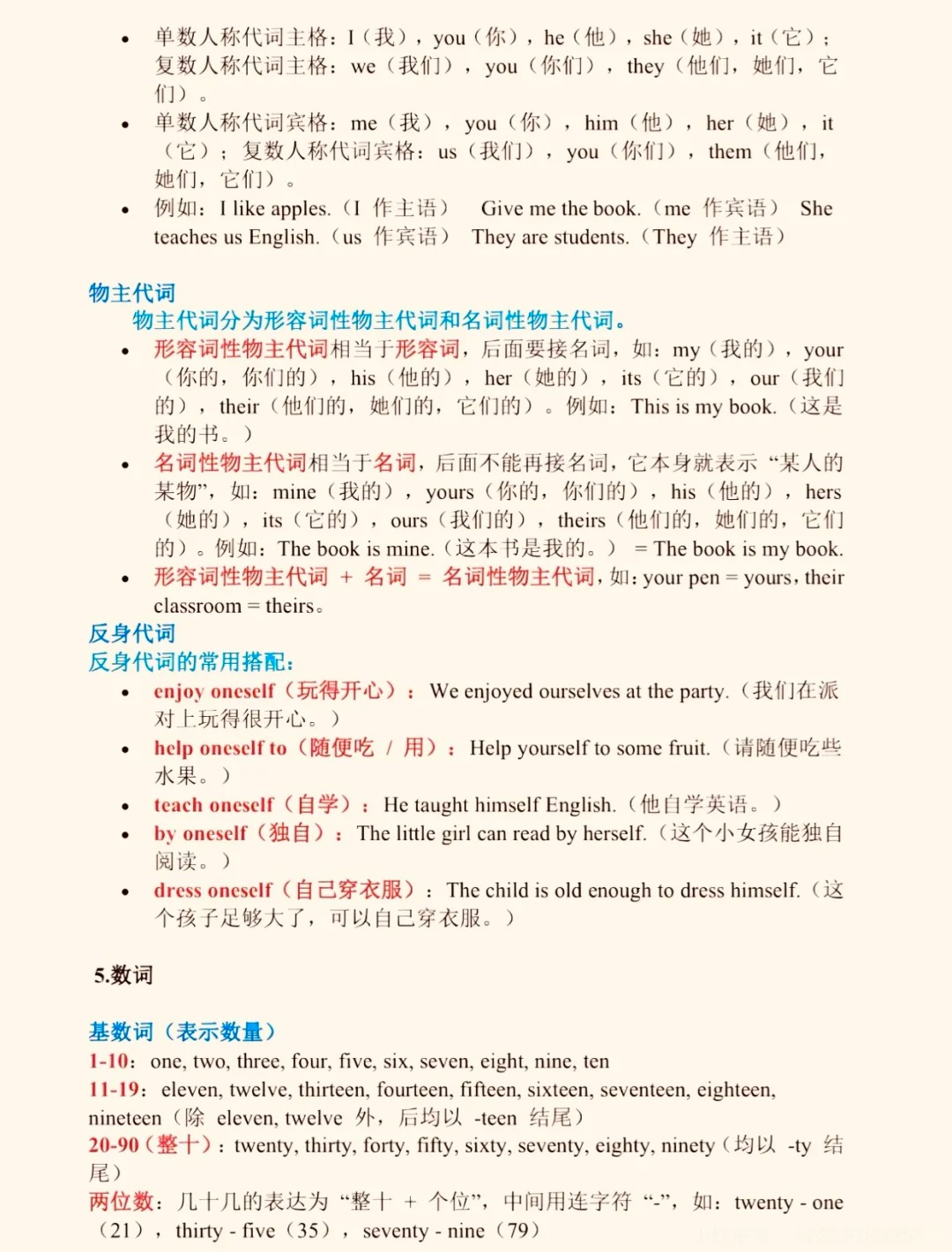 英语名师整理！小升初英语资料，语法超全的简单介绍