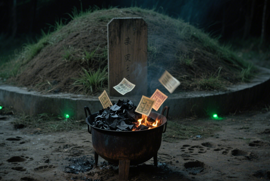 中元节三更夜,老道士一拂尘拍散了什么?坟地藏着的诡异磷火真相曝光了