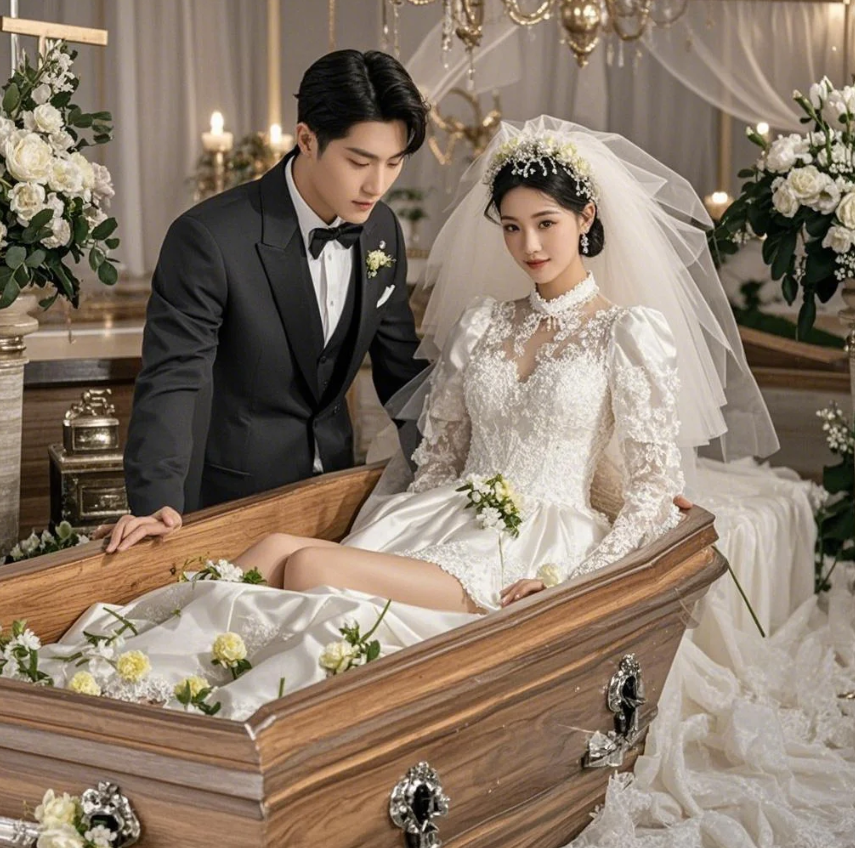 婚礼现场,众人满怀期待的看向大门,迎来的却是一副白色棺椁!