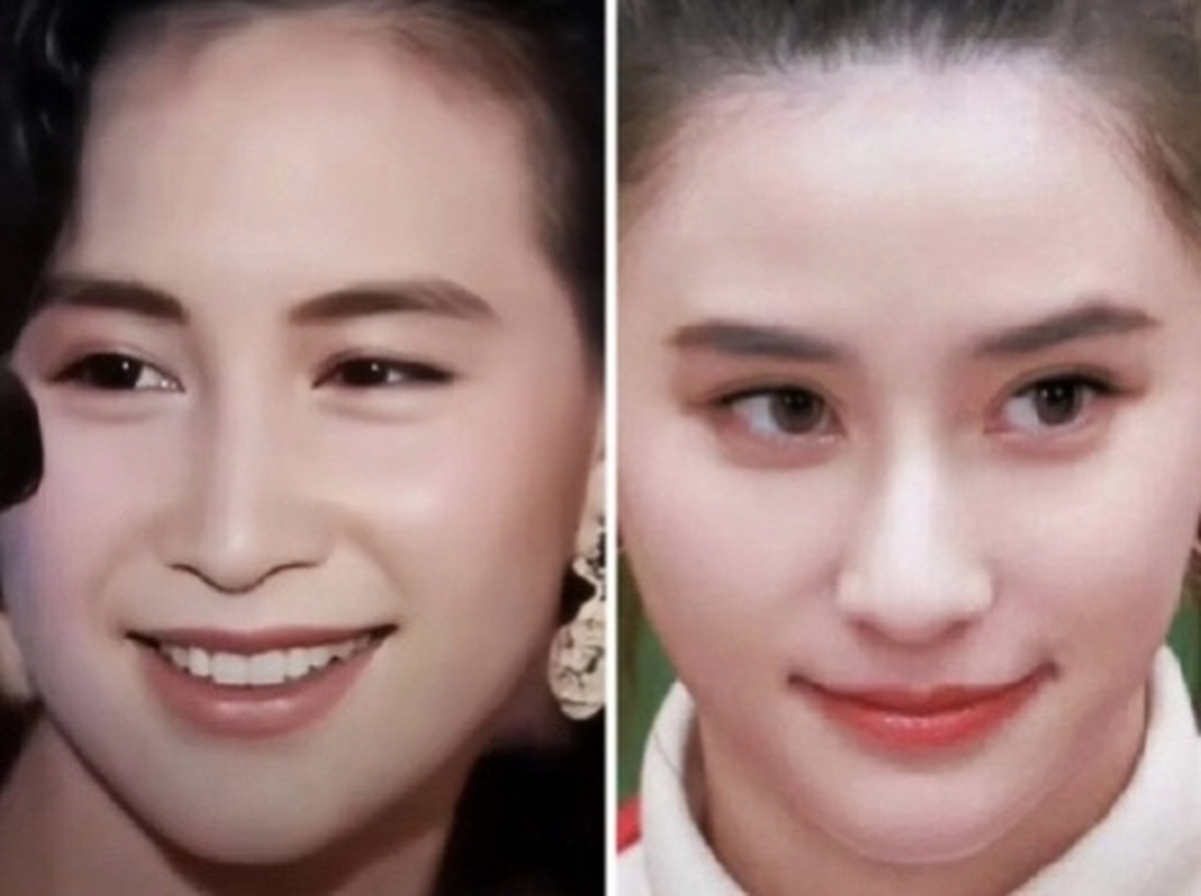 何超琼和何超莲长得好像,两个人算是家族里面最漂亮的姐妹花了