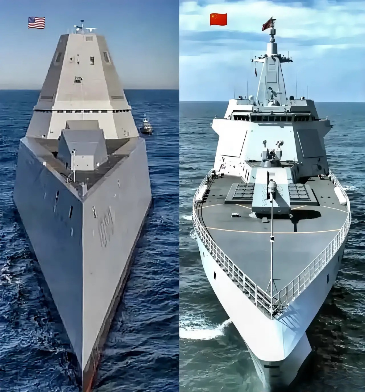 中美新一代驱逐舰:055与朱姆沃尔特级的对比  近年来,中国的055型驱逐