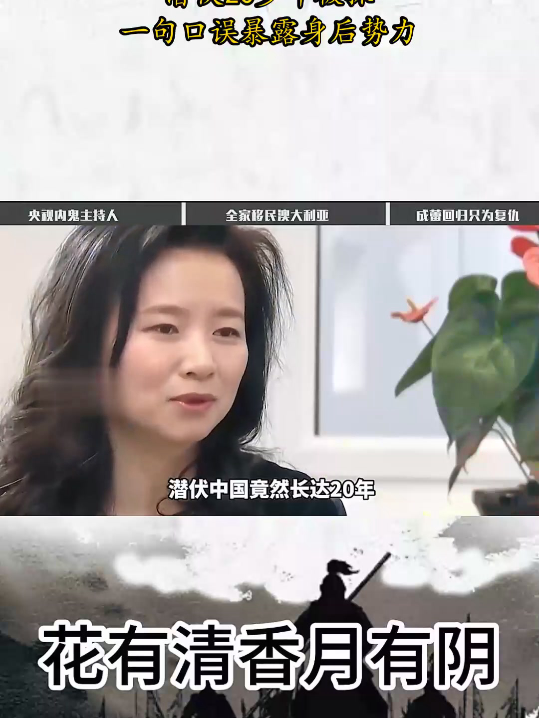 包含央视间谍主持人女成蕾口误判多少年的词条