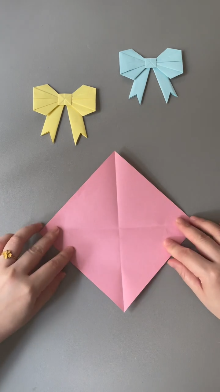 蝴蝶结折纸教程来啦!