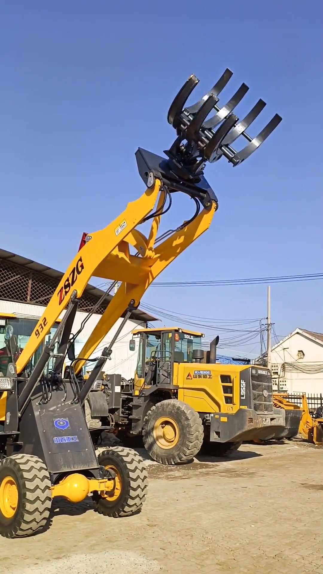 360度旋转抓木机,铲车旋转抓机