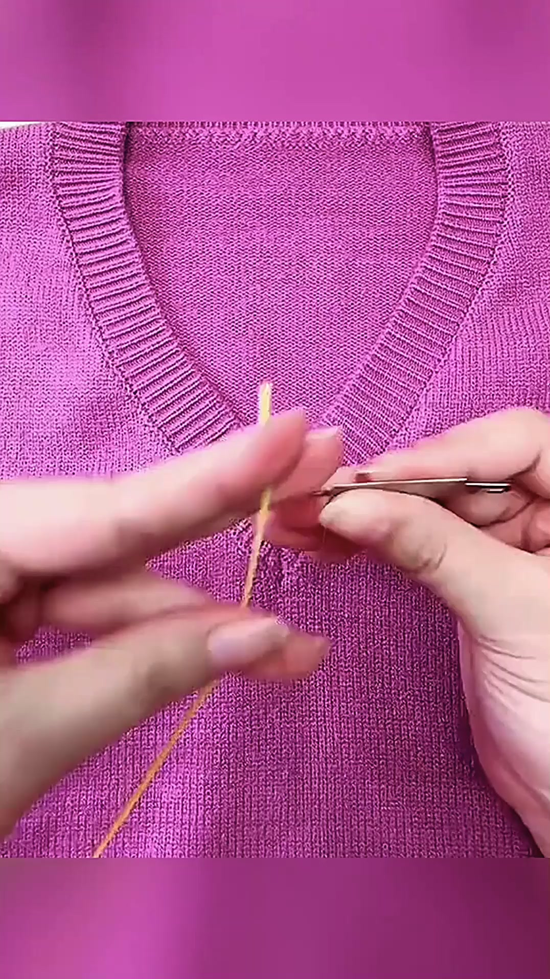 纯手工缝毛衣,太秀了