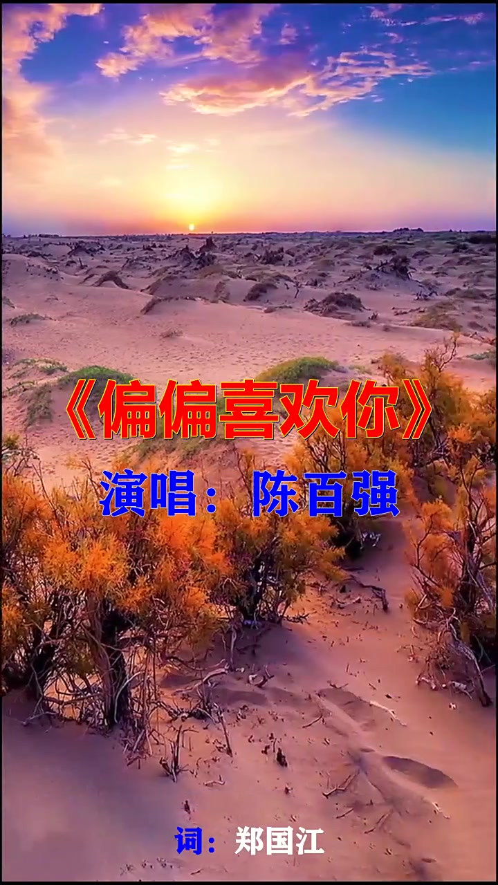 歌曲偏偏喜欢你原唱(歌曲偏偏喜欢你原唱歌曲爱拼才会赢)