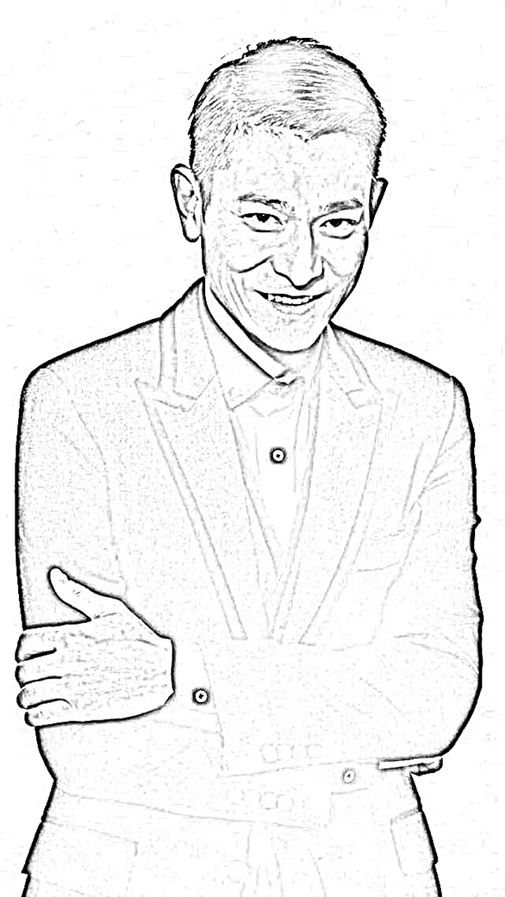 刘德华素描欣赏!中国娱乐圈的常青树!60多岁还是显得那么年轻!