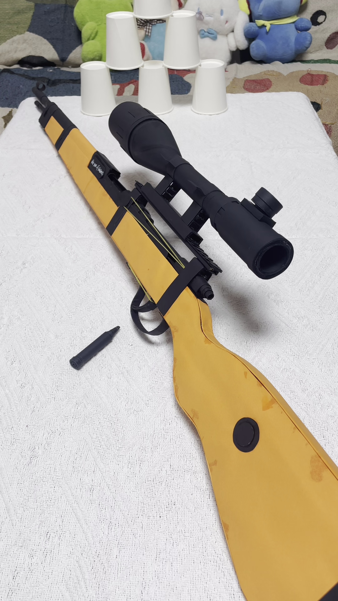 纸制抛壳模型枪