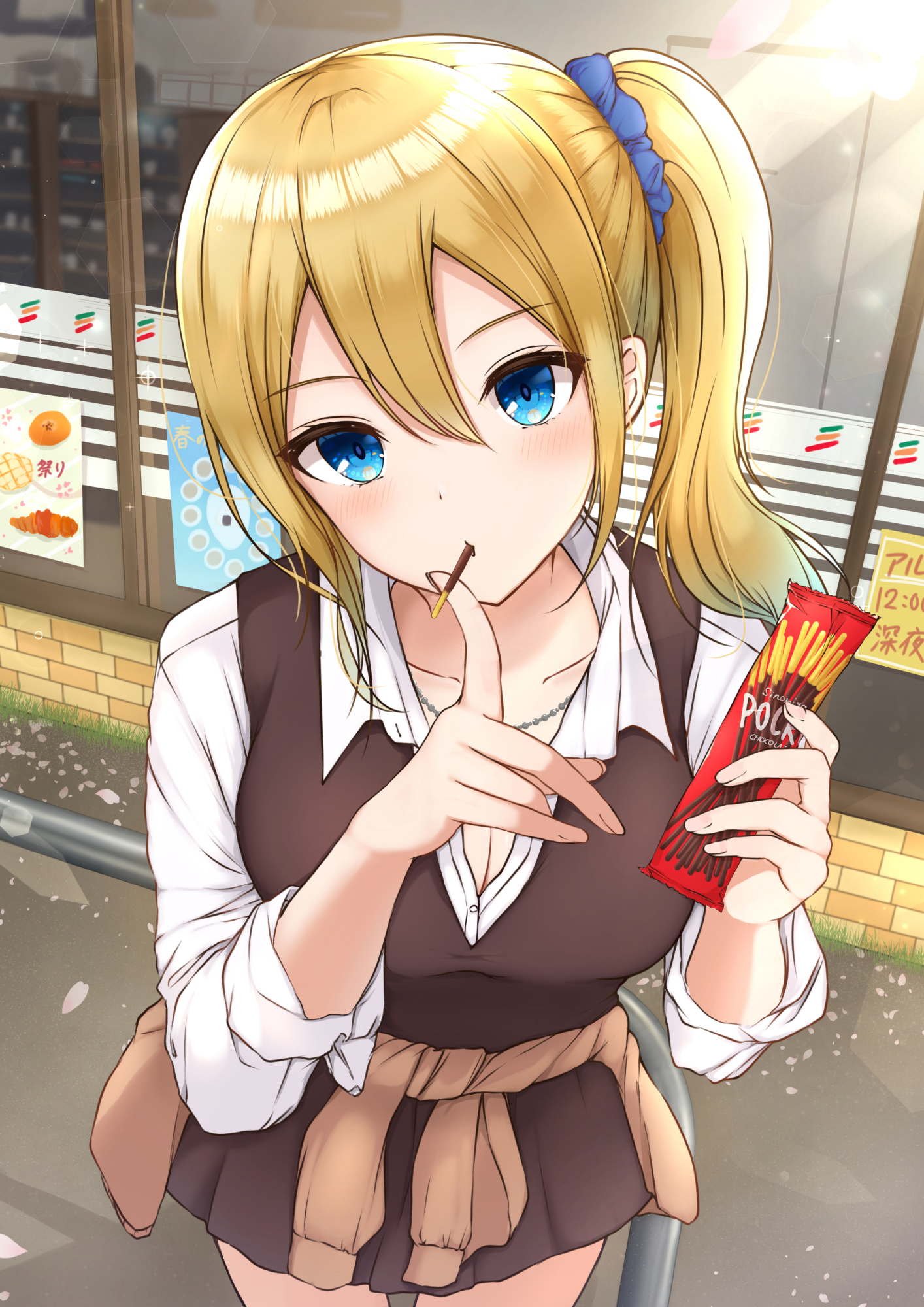 一起玩"pocky game"吗?你要吃哪个?