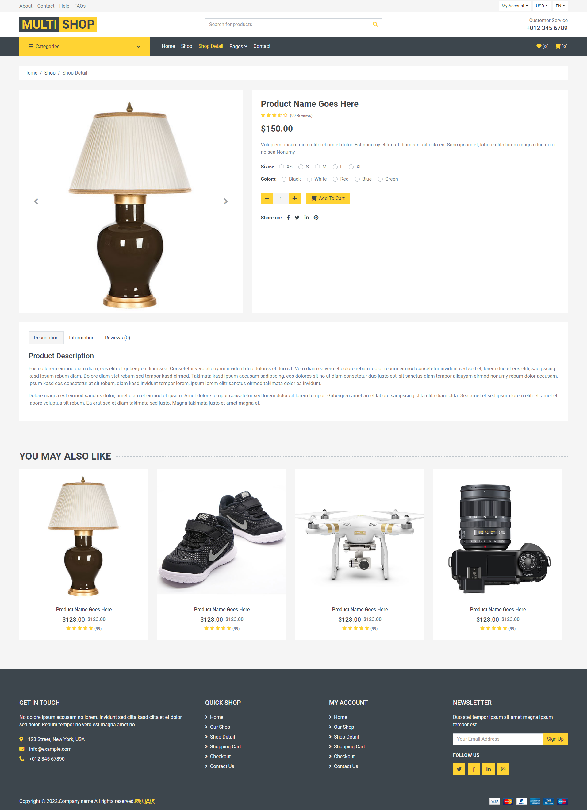 网上购物商城网站模板HTML5网页源码