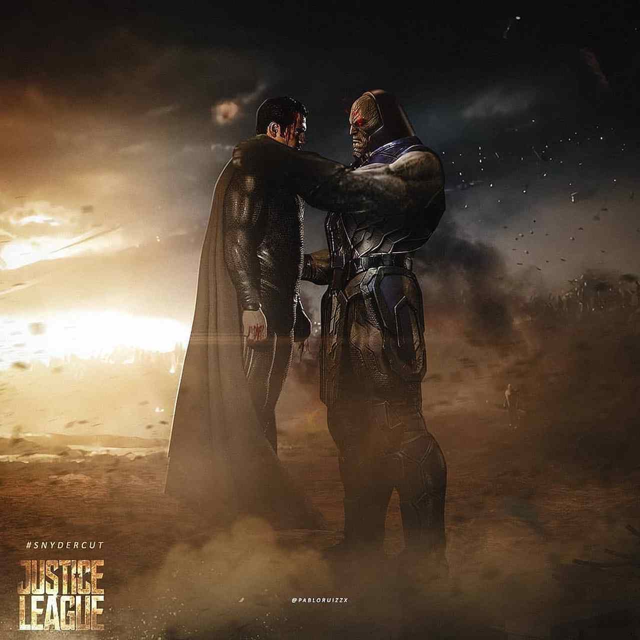 超人和达克赛德对战,这一幕可能会出现在未来的dceu 画师:pabloruiz