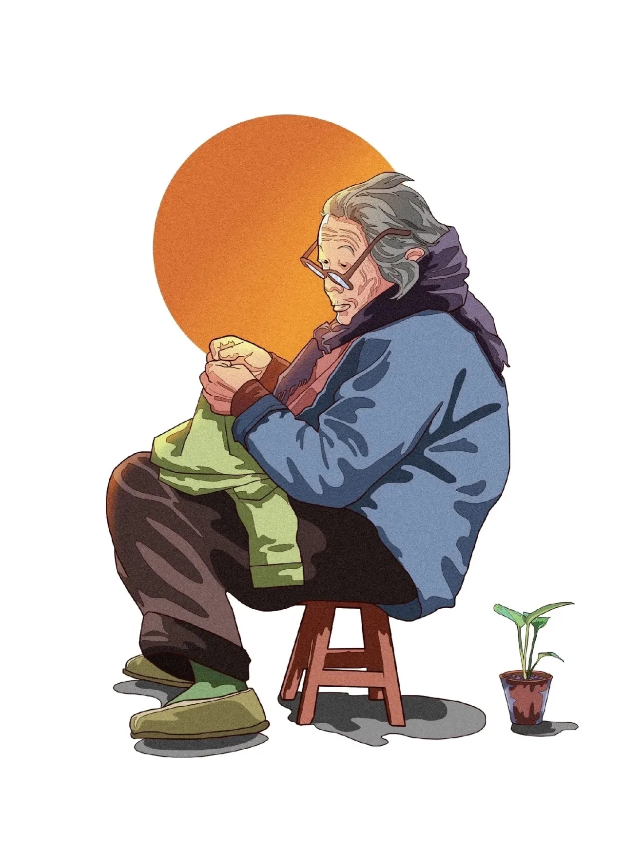 我奶奶今年已经93岁老人家除了吃饭就是睡觉晚上八点半就入睡但