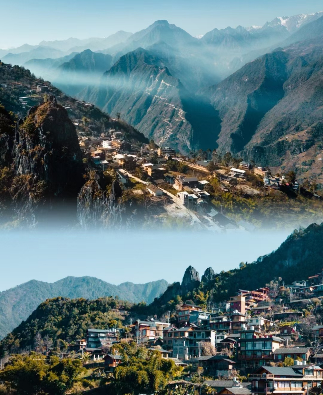 知子罗—这个坐落在碧罗雪山山梁上的小城,曾经是怒江州的州府,1974年