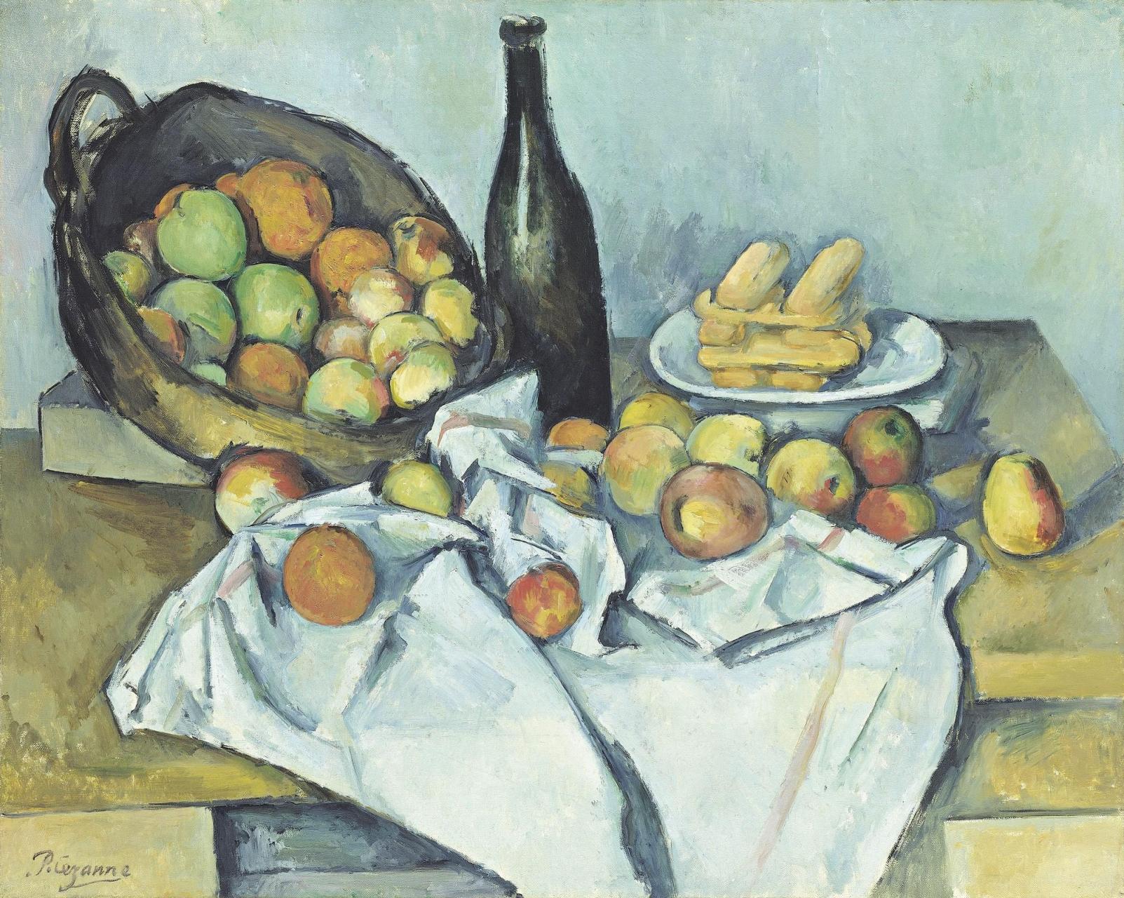 一篮苹果 le panier de pommes 〔法〕塞尚 1895年 美国芝加哥艺术